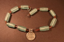 weathered glass necklace